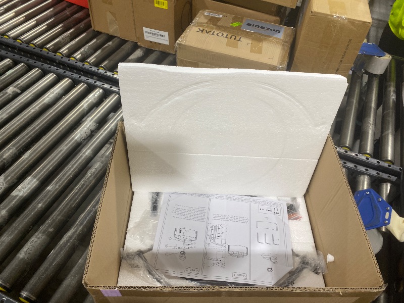 Photo 1 of AFLCBYH Flush Mount Ceiling Light, 4-Light Industrial Ceiling Light Fixture Matte Black with Gold Inside Kitchen Ceiling Lights for Living Room Kitchen Island Dining,E26 Base(Not Included Bulb)