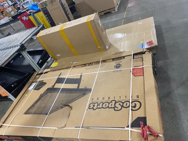 Photo 1 of GoSports Mid-Size 7ft X 3.9ft Billiards Game Table - Foldable Design, Includes Full Set of Pool Balls, 2 Cue Sticks, Chalk, and Felt Brush