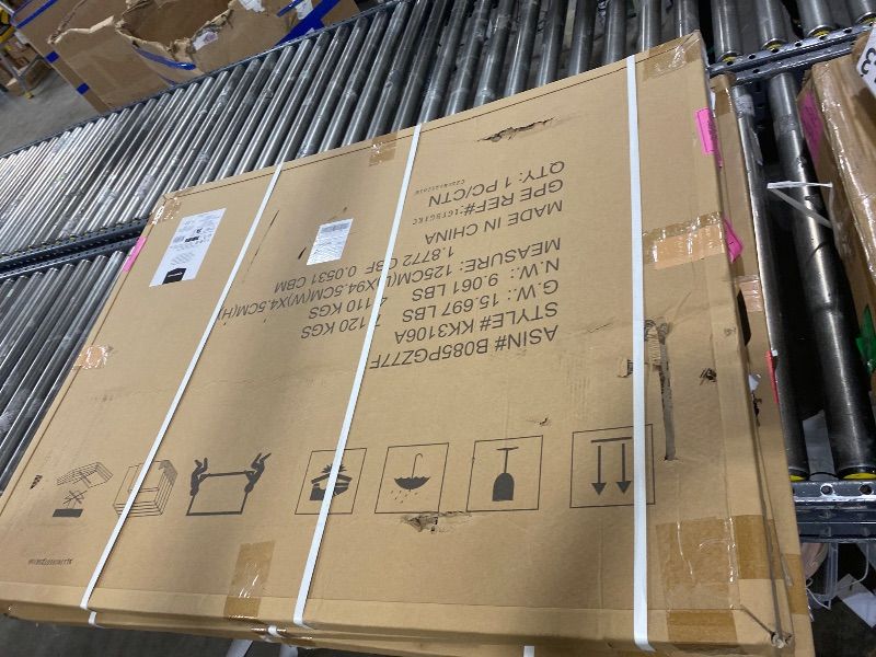 Photo 1 of Amazon Basics Rectangular Bulletin Board, Cork Board for Wall, Vision Board for Classroom and Office, Aluminum Frame, 35" x 47", Brown