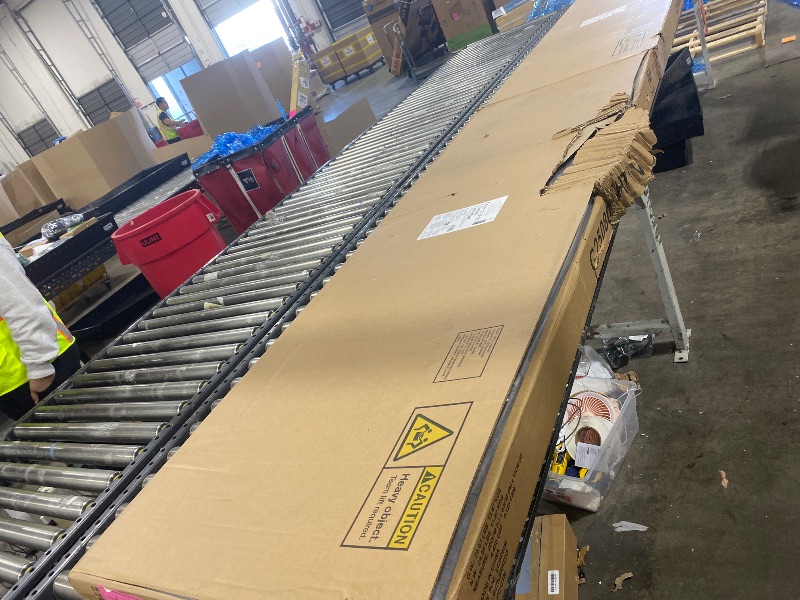 Photo 1 of Amazon Basics Faux Linen Upholstered Tufted Headboard with Adjustable Height, King, Gray