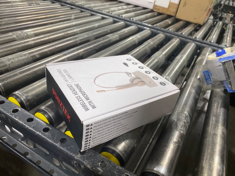 Photo 1 of Vonztek Bluetooth Headset with Microphone,Wireless Headset V5.2 with AI Noise Canceling Mic&USB Dongle, Wireless Headphones with Charging Base and Mute Function for Computer/Phone/Office/Skype