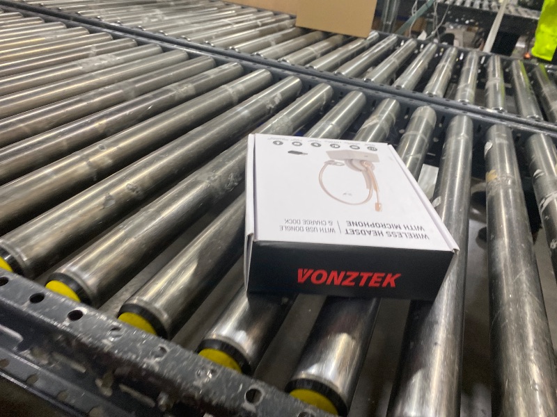 Photo 1 of Vonztek Bluetooth Headset with Microphone,Wireless Headset V5.2 with AI Noise Canceling Mic&USB Dongle, Wireless Headphones with Charging Base and Mute Function for Computer/Phone/Office/Skype