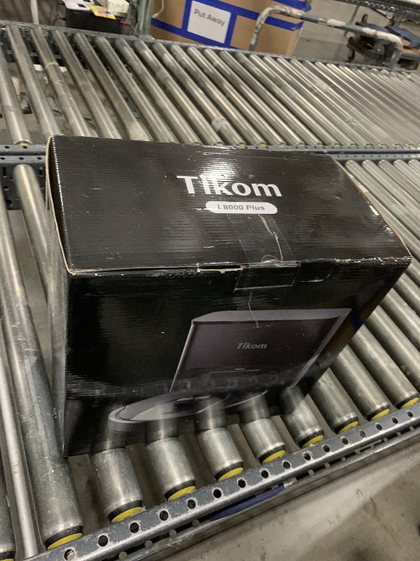 Photo 1 of Tikom Robot Vacuum and Mop, 6000Pa Robotic Vacuum Cleaner with Self-Emptying Base, 90 Days Capacity, LiDAR Navigation, Home Mapping, Ideal for Pet Hair, Hard Floors, Carpet (L8000 Plus)