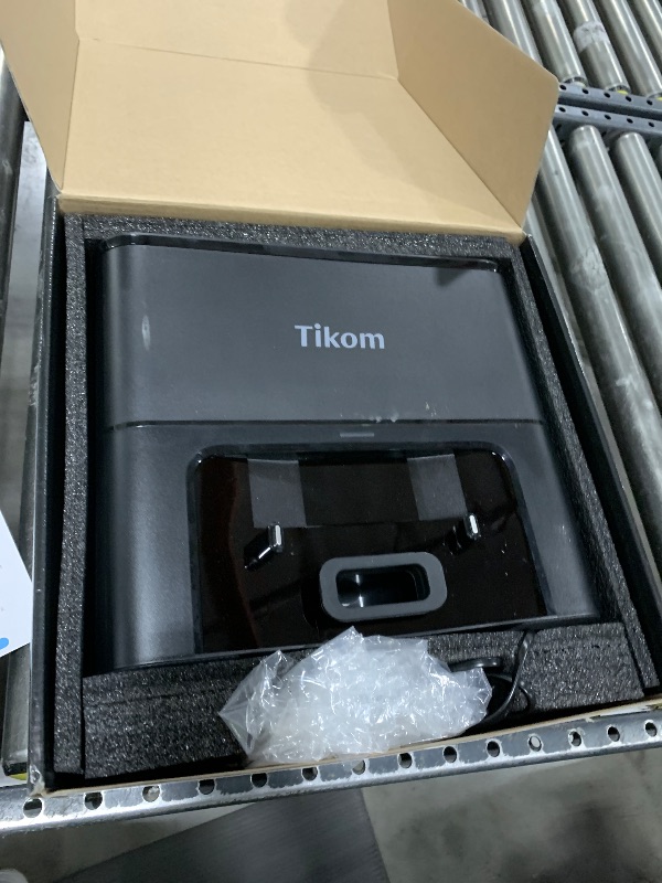 Photo 1 of Tikom Robot Vacuum and Mop, 6000Pa Robotic Vacuum Cleaner with Self-Emptying Base, 90 Days Capacity, LiDAR Navigation, Home Mapping, Ideal for Pet Hair, Hard Floors, Carpet (L8000 Plus)
