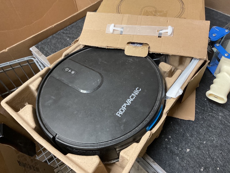 Photo 1 of ROPVACNIC Robot Vacuum Cleaner Robot Vacuum with 5200Pa Suction, Personalized Cleaning Adjustments, Self-Charging Robotic Vacuum Cleaner, Advanced Obstacle Avoidance