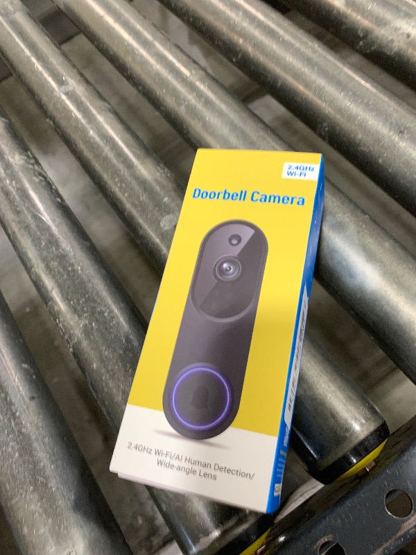 Photo 1 of Orbitell 1080p Wireless Wi-Fi Video Doorbell Camera with Two Way Audio, Night Vision, Cloud Storage, Smart AI Motion Detection, Support 2.4GHz Wi-Fi only