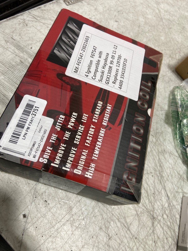 Photo 1 of MACAX Set of 4 Ignition Coils F6T547 Compatible with Suzuki Hayabusa GSX1300R 99-09 11-12 - Replaces 129700-4400 3341035F10