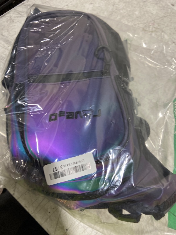 Photo 1 of Rave2o Rave Hydration Backpack – Anti-Theft Festival Hydration Pack with 1.5L Leakproof TPU Bladder – Slim, Insulated Water Pack Secret Pockets & Breathable – Raves, Music Festivals, EDC - Prism Black