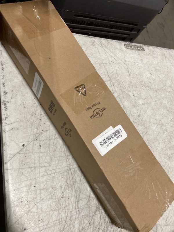 Photo 1 of Wolistsa Extra Long Silver Curtain Rod, 1 Inch Adjustable Heavy Duty Curtain Rods for Windows 72 to 144 Inch, Decorative Modern Window Treatment Rods, Splicing Metal Drapery Pole, Easy Installation