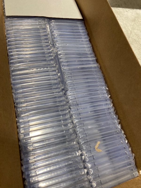 Photo 1 of 100ct Magnetic Card Holders, Magnetic 35pt One Touch Card Holders, U-V Protection Hard Plastic Display Case for Trading, Sports, Baseball, Football, Game Cards