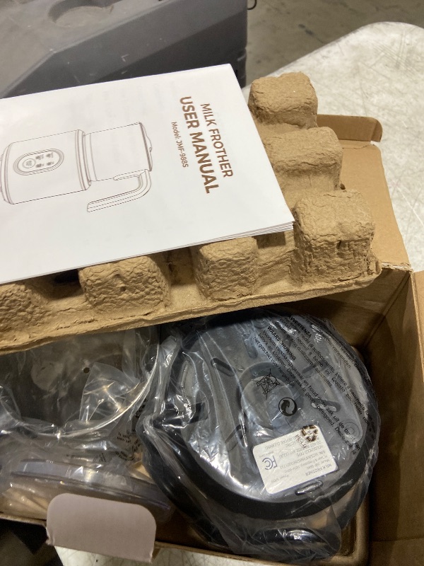 Photo 1 of Milk Frother and Steamer with Heating Function - 4-in-1 Automatic Hot & Cold Milk Frother and Warmer, 24Oz/700ML Detachable Stainless Steel Jug with Transparent Lid