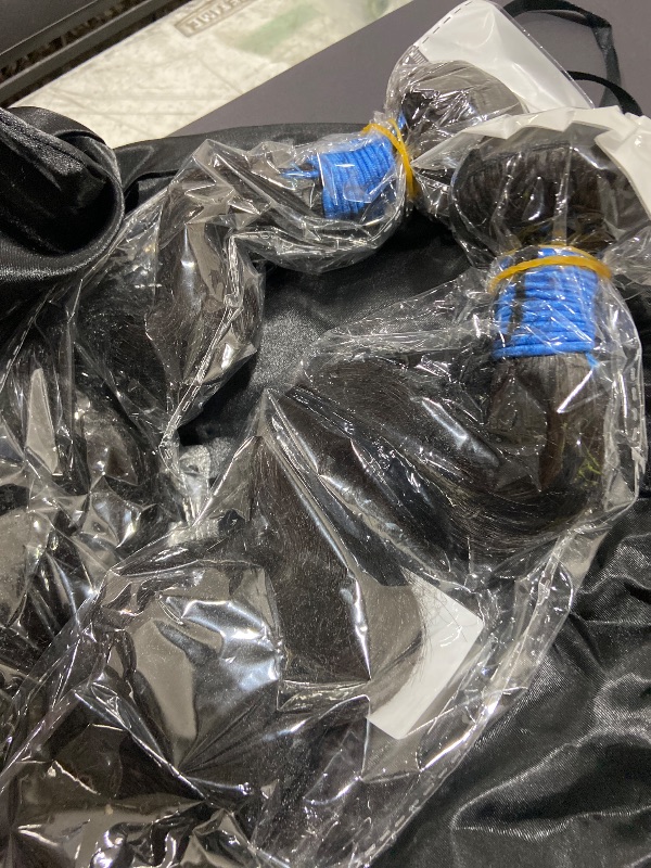 Photo 1 of ASHINE Human Hair Bundles Body Wave, Unprocessed Cambodian Raw Hair Bundles for Women Natural Black 18 20 22 Inch, Keep Soft and Silky After Multiple Washes