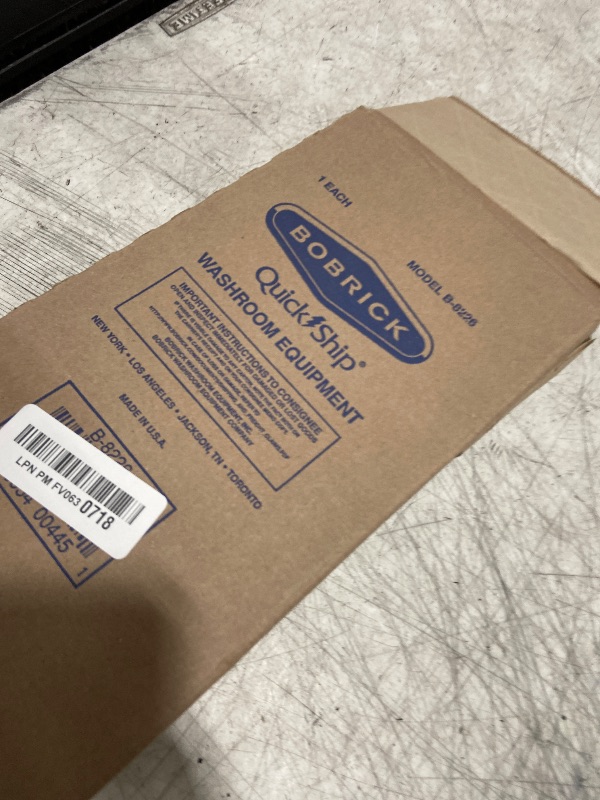 Photo 1 of Bobrick Commercial Liquid Soap Dispenser 34 fl oz Capacity, Counter-Mounted, Polished Chrome, Manual Top-Fill, Vandal-Resistant Shatter-Proof Design 6-Inch Spout Durable Stainless Steel Construction (Model B-8226)