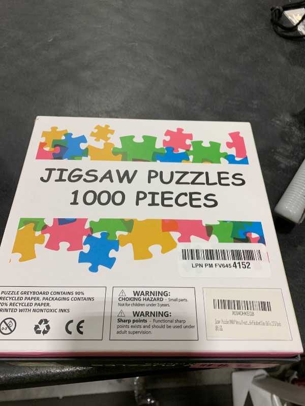 Photo 1 of [Brand] 1000 Pieces Puzzles for Adults - Large Jigsaw Puzzle Heart, Challenging Mind Game, for Puzzle Enthusiasts, for Mindfulness, Finished Size 19.5 x 27.5 Inch