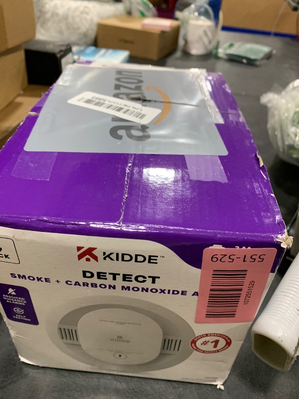 Photo 1 of Kidde  And Carbon Monoxide Detector, AA Battery Powered with LED Status Lights, 85 dB Alarm, 5 inches, 30CUDR, 4 Pack