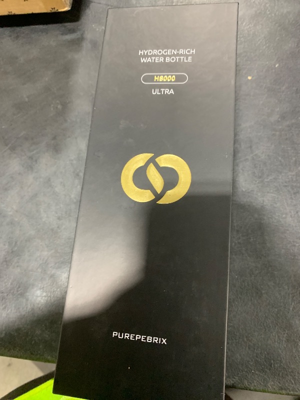 Photo 1 of PUREPEBRIX Hydrogen Water Bottle Generator-Up to 8100 PPB Molecular Hydrogen, 12-Hour Hydrogen Retention, IHSA Certified SPE/PEM Tech, Portable Hydrogen Bottle, Healthy Gift (Black)