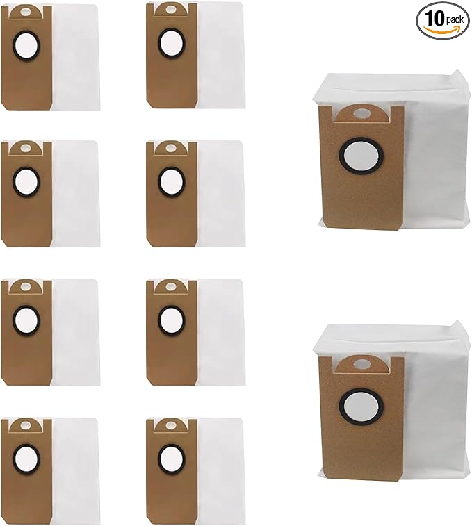 Photo 1 of Dust Bags Replacement For Laresar L6 Pro / L6 nex/Viomi s9 ?10 Pack Durable and Efficient Cleaner for Pet Hair, Dirt, and Debris on All Floor Surfaces
