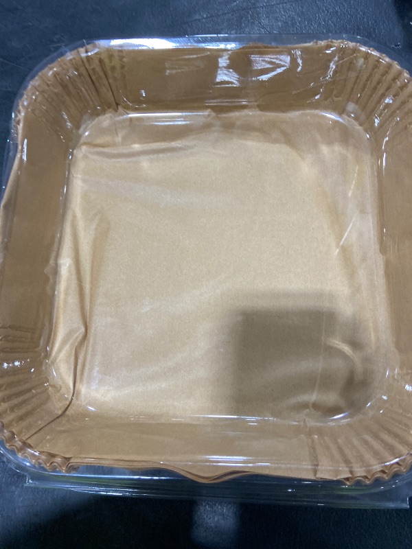 Photo 1 of 10 Inch Largest Square Air Fryer Disposable Paper Liner, XXL 100Pcs Air Fryer Parchment Liners for 8QT or Bigger Air Fryer, Non-stick, Food Grade Baking Paper for Frying, Roasting and Microwave