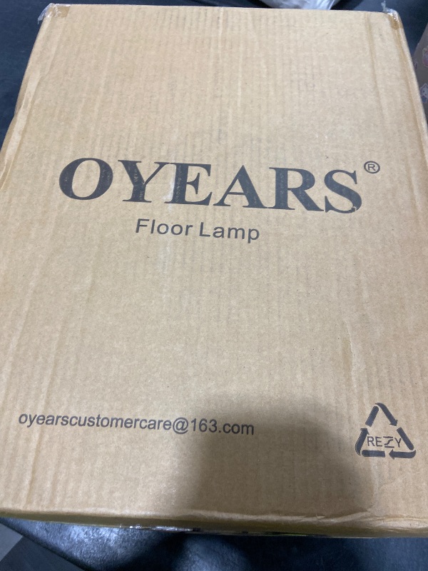 Photo 1 of OYEARS Retro Farmhouse Floor Lamp for Living Room Rustic Standing Lamps Tree Trunk Deco Modern Country Vintage Wood Grain 59.75" Tall Corner Floor Lamp Bedroom Office