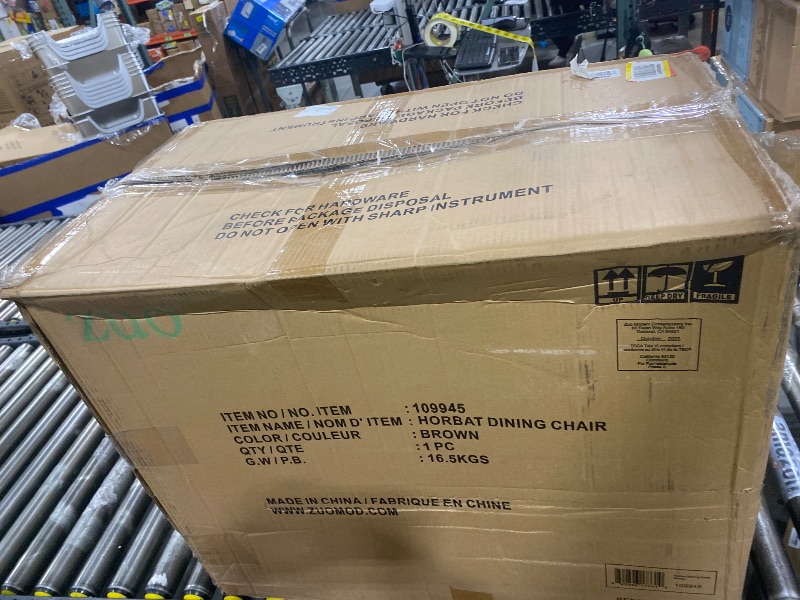 Photo 1 of ZUO Horbat Dining Chair Brown