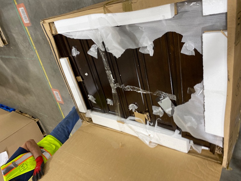 Photo 1 of Signature Design by Ashley Porter Traditional 5 Drawer Chest of Drawers, Dark Brown