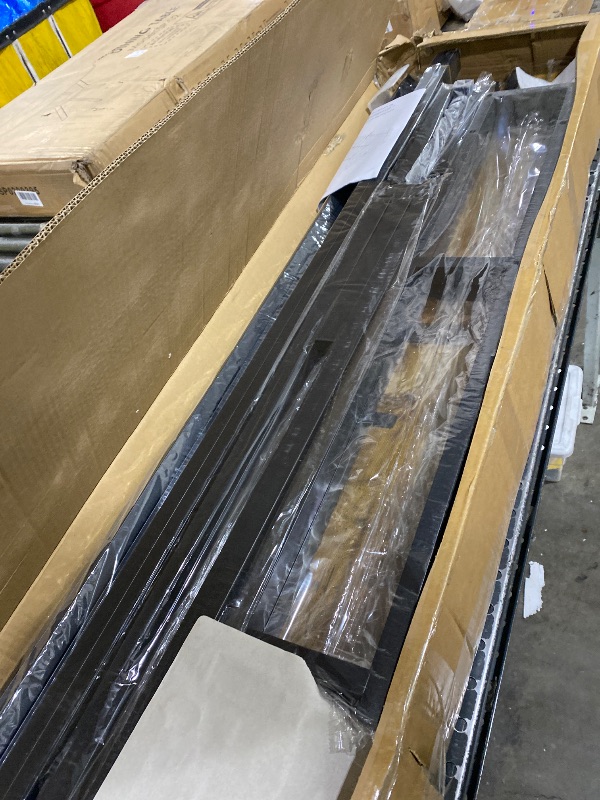 Photo 1 of QUEEN SIZE BED FRAME WITH WOOD HEAD BOARD METAL PLATFORM BED WITH USB CHARGING