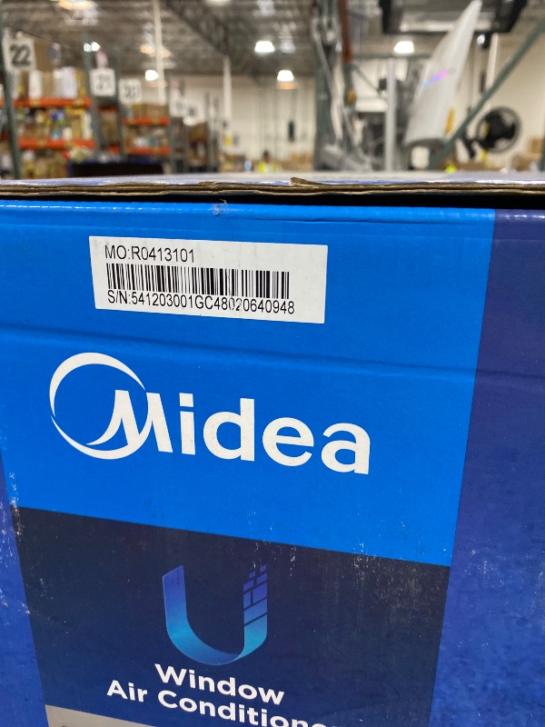 Photo 1 of Midea 8,000 BTU U Shaped Smart Inverter Window Air Conditioner - Cools 350 Sq Ft, Ultra Quiet with Open Window Flexibility - Alexa/Google Assistant Compatible - 37% Energy Savings, Remote (Updated)