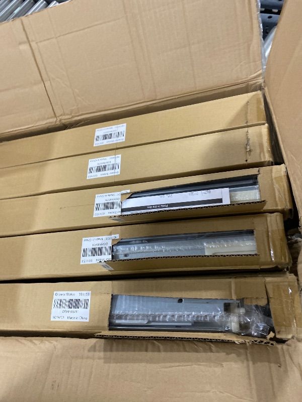 Photo 1 of 10 Pairs 18" Undermount Soft Close Drawer Slides, Bottom Mount Full Extension Drawer Slides, Zinc Plated Cold Rolled Steel 85 lb Load, Complete Mounting Hardware for Full Kitchen Cabinet Drawers Set