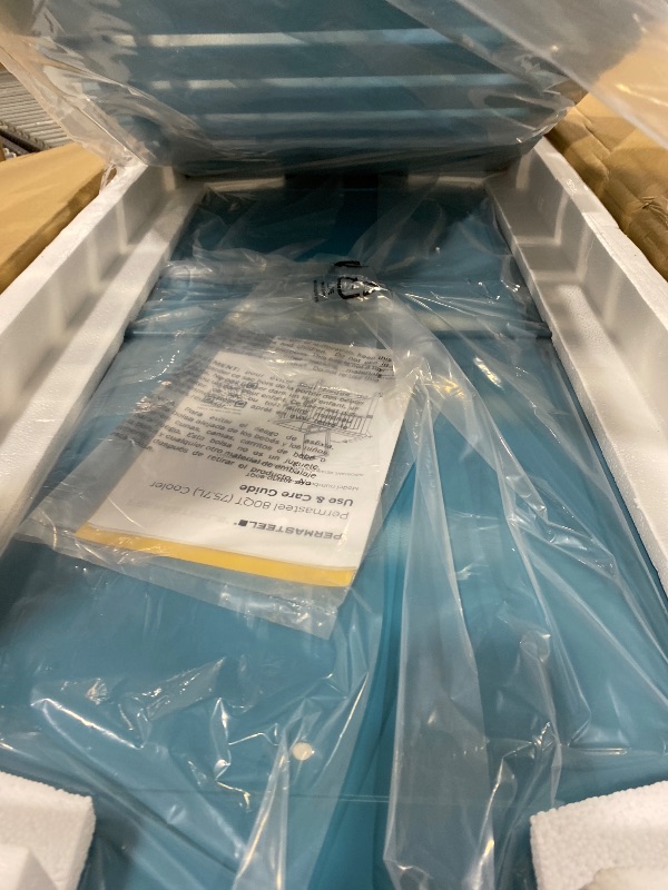 Photo 1 of Permasteel Party Cooler with Divider, Spacious 80-Qt Capacity, Chills 36hrs, Serving Tray, Rolling Ice Chest for Indoor and Outdoor Entertainment, Matte Teal