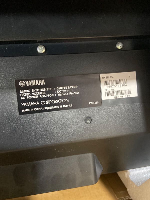 Photo 4 of Yamaha MX88 88-Key Weighted Action Synthesizer, MX88BK