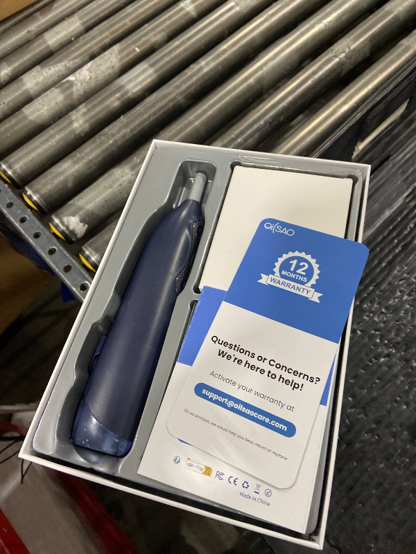 Photo 1 of 3-in-1 Upgraded Pro Flossing Toothbrush-Flosses, Vibrates and Oscillates(The 1st Tech), Electric Toothbrush with Water Flosser Equipe 5 Brush Heads, Plaque Removal for Sensitivity, Braces-Blue