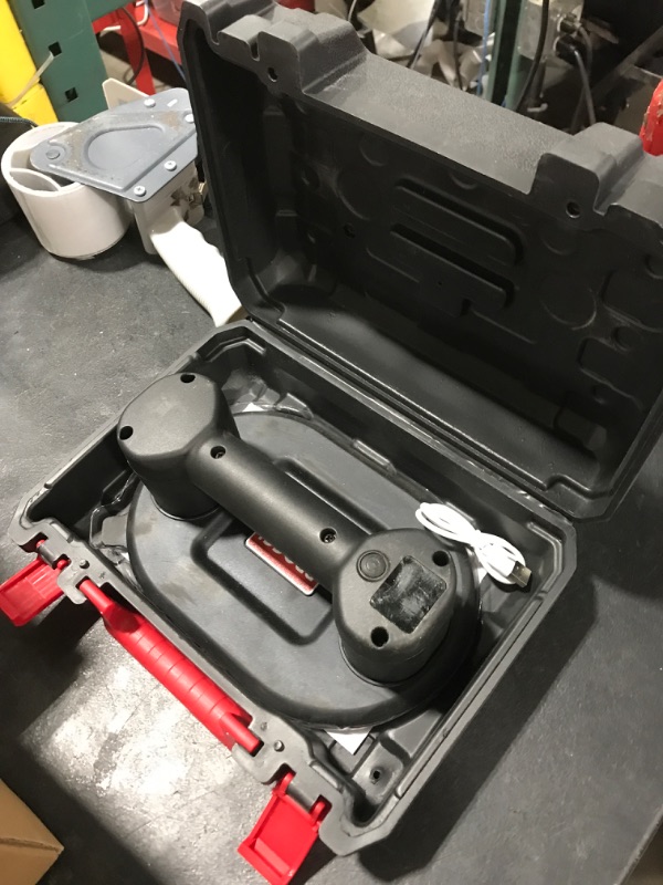 View 2 of Procci Battery Suction Cup,10 in Diameter, 2 Brushless Motors, 300 KG / 660 lbs Suction Power, LCD Display for Suction Power & Battery Level, 4000 mAh Battery, 10h Runtime