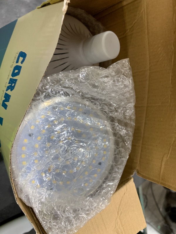 Photo 1 of XYCN 2 Pack 300W Corn LED Light Bulb Fanless,5000K Daylight(3000 Watt Equivalent) E26/E39 Large Mogul Base LED Cob Lamp 44,000LM for Outdoor Indoor Garage Warehouse Factory Workshop Street Backyard
