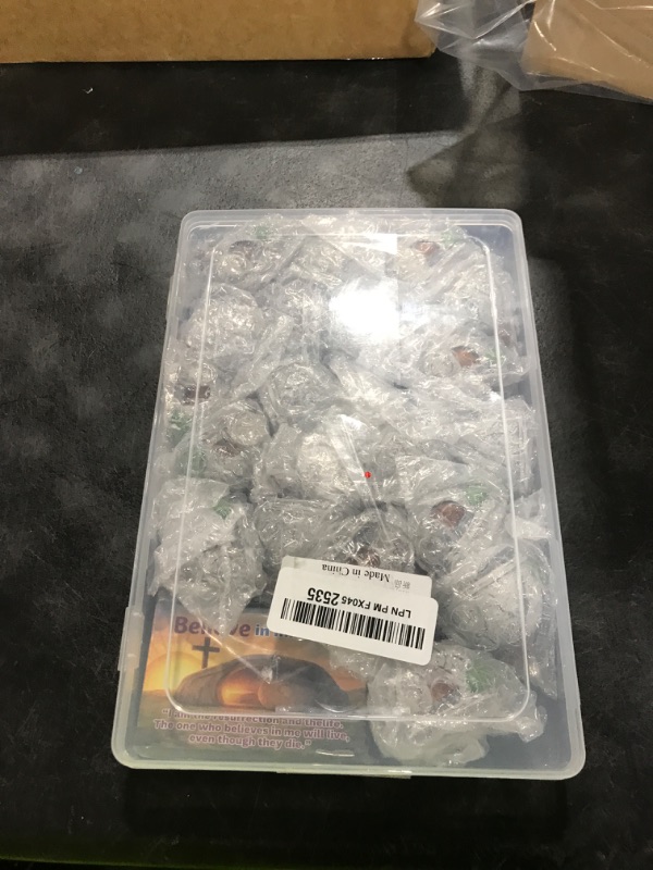 Photo 1 of Watayo 20 Set Easter Mini Tomb with Cards, Resin Empty Tomb Easter Scene and Cross Decoration, Miniature Christian Resurrection Scene Tombs for Religious Easter Basket Stuffers Church Sunday Gifts