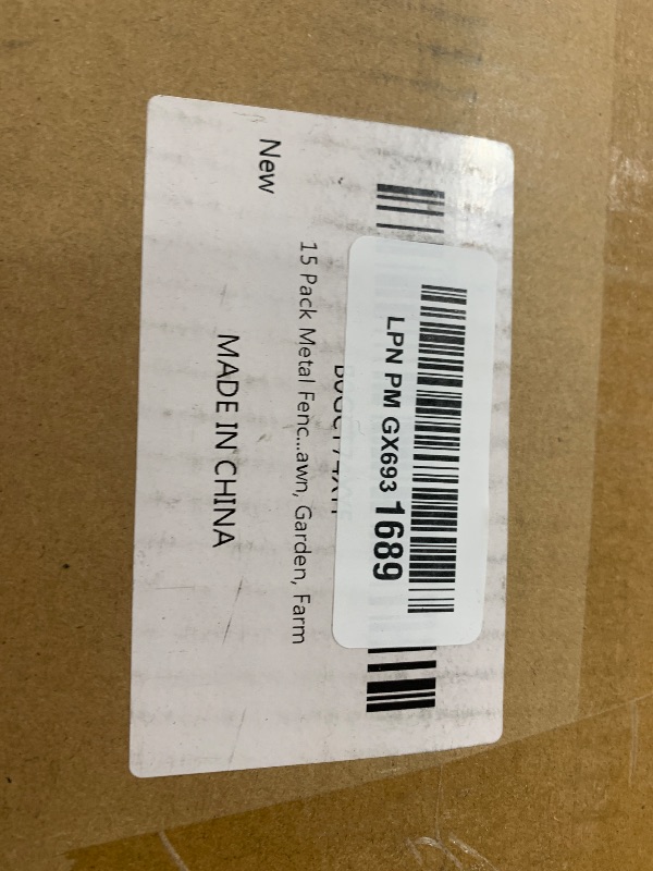 Photo 1 of 15 Pack Metal Fence Post Black Splicing, 6FT Heavy Duty Garden Fence Post for Wire Fence, Fence Posts No Dig U Post for Lawn, Garden, Farm