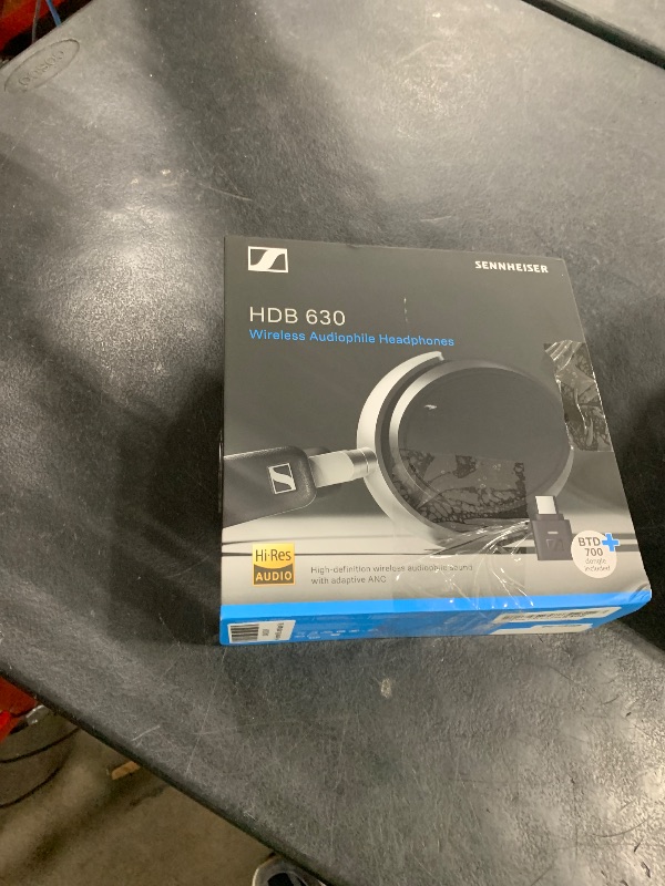 Photo 1 of Sennheiser HDB 630 Wireless Over-Ear Headphones - Hi-Res Audiophile Sound, Adaptive Noise Cancellation, Parametric EQ, 60 Hour Battery Life, Includes USB-C Low-Latency Bluetooth Adapter - Black