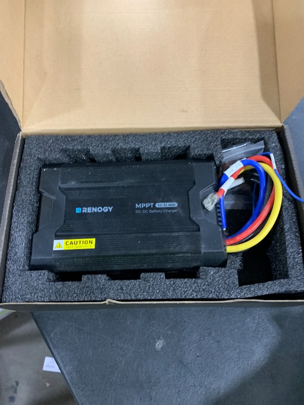 Photo 1 of Renogy DC to DC Charger with MPPT 12V 40A Solar Input - 670W Dual Charging Car Battery Chargers for RV Marine Camping Compatible with LiFePO4 Gel Flooded and Sealed Lead Acid Batteries
