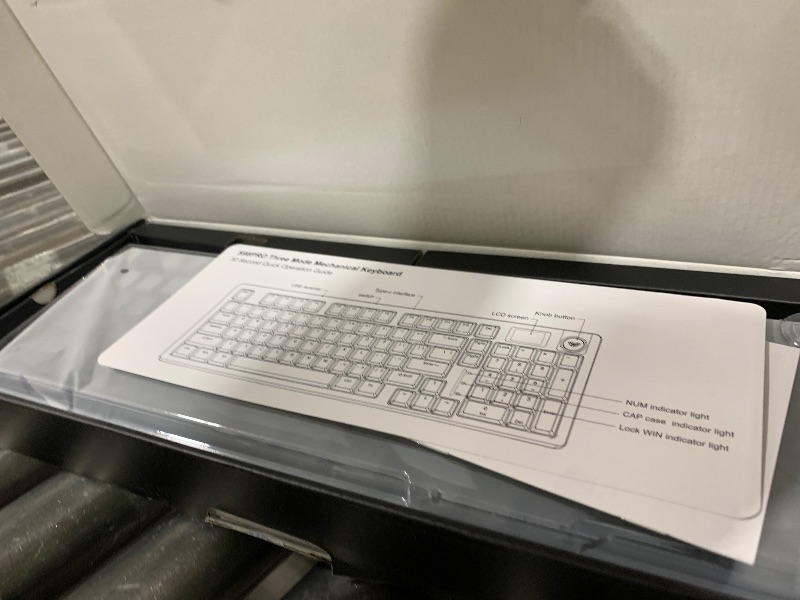 Photo 1 of AULA S98 Pro Wireless Mechanical Keyboard with Screen & Knob,2.4GHz/USB-C/BT5.0 Hot Swappable Creamy Keyboard,Pre-lubed Linear Switches,Side Printed PBT Keycaps,RGB Backlit Gaming Keyboards