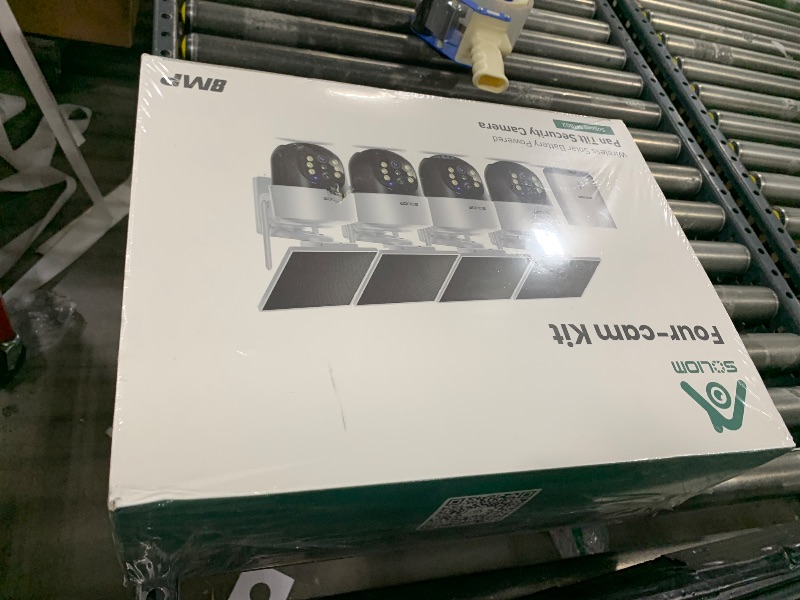 Photo 1 of SOLIOM Security Cameras Wireless Outdoor,4K Ultra HD for Day and Night, No Subscription,Built in Radar,Solar Powered Cameras for Home Security, 360° Pan Tilt Auto Tracking,5G & 2.4G WiFi, 4-Cam Kit