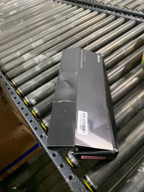 Photo 1 of [Upgraded] Nmoiss Windshield Sun Shade Umbrella - [Vinyl Coating Heat Shield] Protect Car from Sun Rays & Heat Damage Keep Cool and Protect Interior, Spring Structure Edge Medium 56" L x 31" W