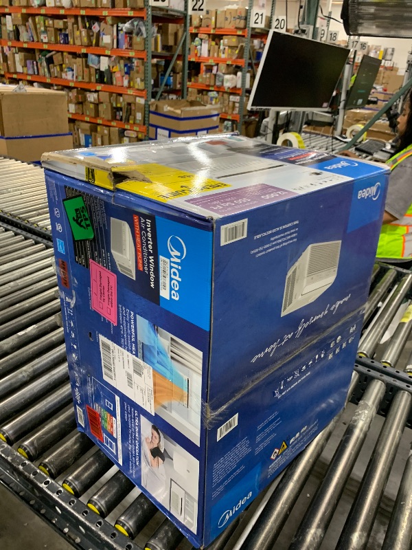 Photo 1 of Midea Inverter Window Air Conditioner with Heat – Quiet Window AC Unit and Heat Combo with Dehumidifier – Cools up to 550 Sq. Ft. – Energy Star Rated, Smart Control, Remote, 12,000 BTU