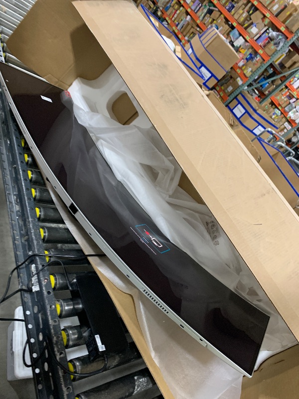 Photo 1 of Samsung 49" Odyssey G93SC Series Curved Gaming Monitor, QD-OLED, 240Hz, 0.03ms, DQHD, G-Sync Compatible, FreeSync Premium Pro, Adjustable Stand