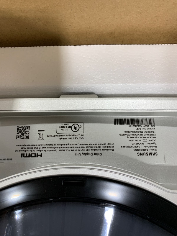 Photo 1 of Samsung 49" Odyssey G93SC Series Curved Gaming Monitor, QD-OLED, 240Hz, 0.03ms, DQHD, G-Sync Compatible, FreeSync Premium Pro, Adjustable Stand