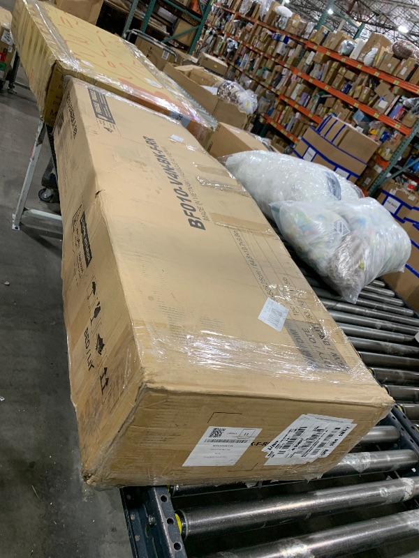 Photo 1 of Rolanstar Full Bed Frame with Storage Headboard & 4 Drawers, Metal Platform Bed with Charging Station, LED Single Bed with Side Shelf, No Box Spring Needed, Easy Assembly, Black