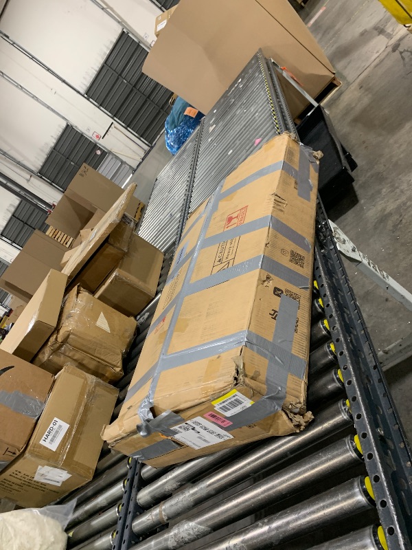 Photo 1 of Homesflex Vanity Desk with Mirror and LED Lights, 43'' W Makeup Vanity Desk with Power Outlet, 3 Color Modes, 7 Drawers Vanity Table with Chair, Dressing Table for Bedroom, Dressing Room (White)