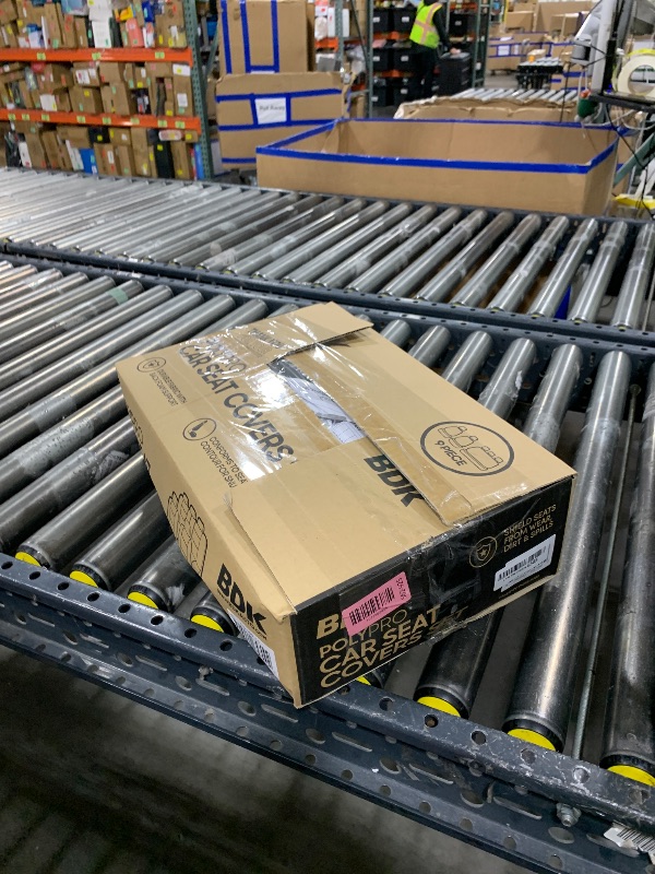 Photo 1 of BDK PolyPro Car Seat Covers Full Set in Solid Charcoal – Front and Rear Split Bench Seat Covers for Cars, Easy to Install, Accessories for Auto Trucks Van SUV