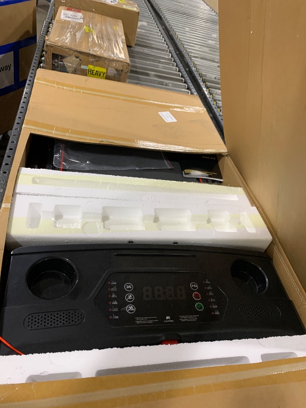 Photo 1 of ****NONFUNCTIONAL FOR PARTS ONLY******
Treadmill with Incline 3-in-1 Portable Treadmills for Home Small, Incline Walking Pad Treadmill with Handle Bar, Walking Pad Foldable with 3.0HP Quiet Brushless, LED Dispay, 300LBS Capacity Black