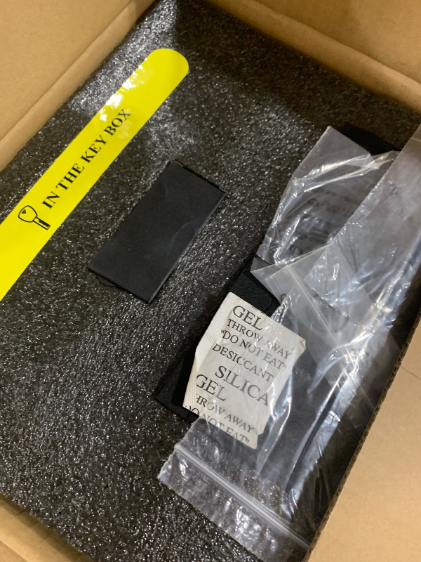 Photo 1 of Mboko Biometric Discreet Gun Safe with 12-Hour Time Clock Display, Wireless Charging Pistol Safe for Handgun with Adjustable Brightness, Backlit Keypad, LED Light, and Auto Pop-up Access?Gray?