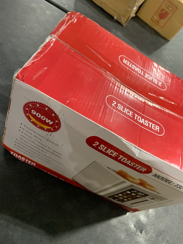 Photo 1 of TAZTIR Touch Screen Toaster 2 Slice, Digital Stainless Steel Bread Toaster with Timer, 1.5'' Wide Slot, 6 Shade Settings & 6 Bread Types, Bagel Defrost Reheat Cancel Functions