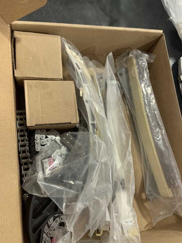 Photo 1 of Engine Timing Chain Set, Compatible with 2009-2022 Hyundai Genesis Azera Palisade Santa Fe 13-22 Kia Cadenza Sedona Stinger K900 Sorento Telluride 3.3L 3.8L Engine, Replace# 24321-3L100 24322-3CGA1